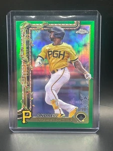 2025 Topps Holiday #HC-79 Andrew McCutchen Chrome Refractor Green 55/99 - Bild 1 von 2