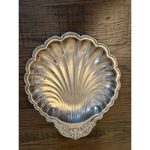 Vintage Silver-Plated Shell Dish – 11” Diameter - Picture 1 of 10