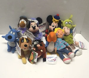 Vintage The Disney Store Sitzsack Plüsch gemischt 10 Stück mit Etikett! - Bild 1 von 5