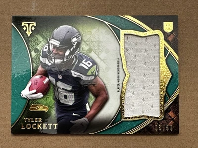 Tyler Lockett 2015 Topps Triple Thread RPA Emerald RC Auto #/50 SP NM or better - Image 1 of 2