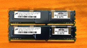 Lot of 2 - HP 398706-051   Micron MT18HTF12872FDY-667B5E3  PC2-53 1 Gig - Picture 1 of 2