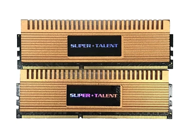 Super Talent 4GB (2x2GB) RAM PC3-12800 DDR3-1600 MHz SDRAM W1600UX4G9 - Image 1 of 3