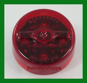 Luz marcadora de separación lateral redonda Maxxima 2-1/2" 7 LED lente roja montaje de ojal - Imagen 1 de 2