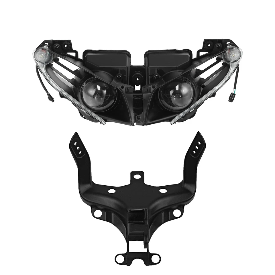 Headlight Lamp Assembly + Fairing Stay Bracket Fit For Yamaha YZF R1 2012-2014 - Image 1 of 4