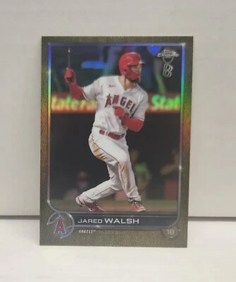 JARED WALSH 2022 Topps Chrome Ben Baller GOLD REFRACTOR ~ Angels ~ #'d /50 - Image 1 of 2