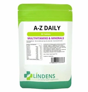 Multivitamin A-Z Daily - 90 Tablets - Lindens - Fast Free Delivery. - Picture 1 of 1