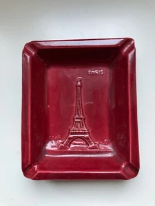 Ancien cendrier souvenirs de Paris tour Eiffel Tower années 50 vintage ashtray  - Picture 1 of 10