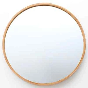MUJI traditional hand made mirror made by Natural Akita cedar 200years old Japan - Picture 1 of 3