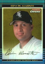 2002 Bowman Chrome Gold Refractors Baseball Card #219 Edwin Almonte /50
