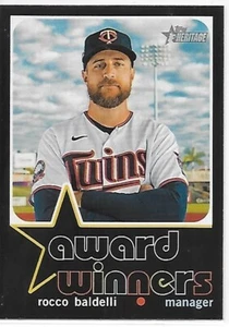 Ganadores del premio Heritage Baseball HN 2020 Rocco Baldelli Twins - Imagen 1 de 2