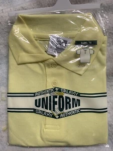 Lot Of 3 New School Uniform By Galaxy Authentic Youth 18 Yellow Polo Button Down - Picture 1 of 5