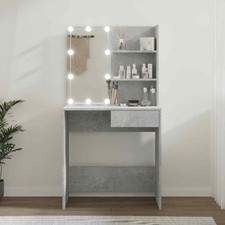 Toeletta con Luci a LED Tavolo da Trucco 74,5x40x141 cm Colori Diversi vidaXL