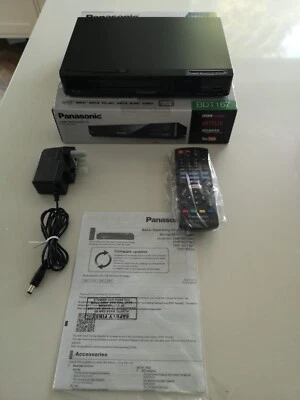 Panasonic DMP-BDT167 3D Bluray Player Multi region DVD Region 2 Blu-Ray - Image 1 of 4