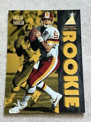 1995 Pinnacle Zenith Edition #Z132 Heath Shuler RC Rookie NFL Washington - Image 1 of 2