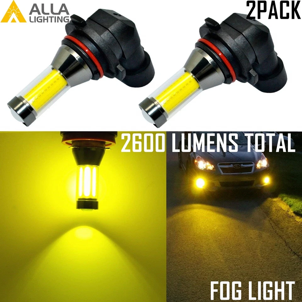 Alla Lighting 9006 LED Driving Fog Light,Luxury Yellow Get Noticed,5-star Review - Image 1 of 4