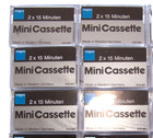 6 Stück Magna Diktiergerät Mini Cassette 30min Kassetten Anrufbeantworter - NEU