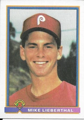1991 Bowman - Mike Lieberthal - Rookie - #506 - Image 1 of 2