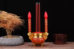 New LED Electric Incense Burner Plug-in Electric Candle Table Mammon Lamp - Picture 1 of 4