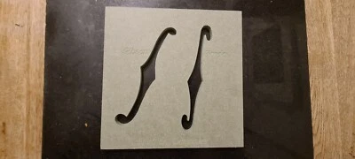 F Hole Routing Template thinline & ES-335 Guitars 9mm MR MDF
