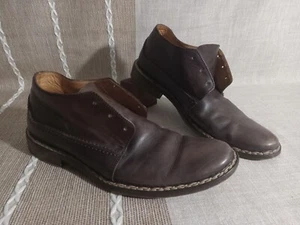John Varvatos, Handmade Brown Dress Oxford Shoe, Men's size 7,  3-Eye Lace-Up - Picture 1 of 18