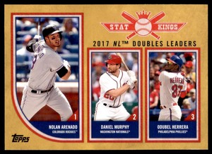 2018 Topps Big League Gold #307 Odubel Herrera Daniel Murphy Nolan Arenado