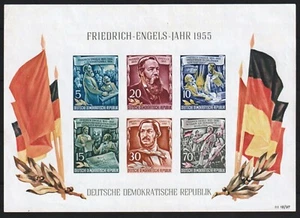 DDR Block 13 "Engels", **postfrisch, Michel 80,-- - Imagen 1 de 1