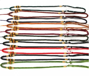 "Colgante de cordón de hilo de nudo de piña 18-25"" cuentas de jade ajustables marca de joyería" - Imagen 1 de 12