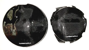 Aprilia RSV4 RF + Factory,Tuono 1100 17-23 2 X Carbon Clutch Cover Alternator - Picture 1 of 2