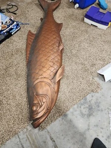 "Colgante de pared de peces náuticos vintage 75"" por 17" - Imagen 1 de 12