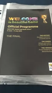 WORLD CUP 2010 FINAL WELCOME TO THE BEAUTIFUL GAME BLACK ISSUE - Picture 1 of 3