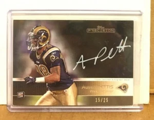 Autógrafo de novato Austin Pettis 2011 Topps tinta plateada #15/25 SP de radiocontrol - Imagen 1 de 1