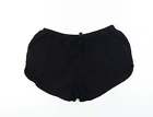H&M Womens Black Cotton Cut-Off Shorts Size 8 Regular