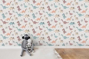 3D Dinosaur Pattern Kids Self-adhesive Removeable Wallpaper Wall Mural - Picture 1 of 9