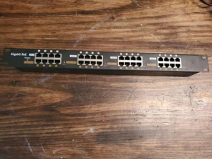 PoE Texas WS-GPOE-16-1U 16-Port Gigabit PoE Injector With Power Supply - Tested - Picture 1 of 7
