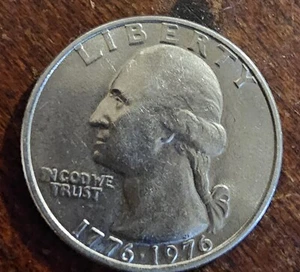 1776-1976 D US Bicentennial Quarter, Rare filled  No Mint Mark Regular - Picture 1 of 2