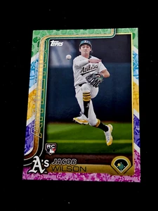Jacob Wilson 2025 Topps Series 1 Holiday Parallel Pastel Rookie RC #314 MINT - Picture 1 of 13