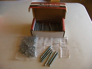 (50) ITW ROTER KOPF 3/8"x3-3/4" BETON KEIL STEHBOLZEN ANKER TRUBOLT. + NOS, Bit. - Bild 1 von 4