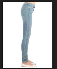 EARNEST SEWN GINGER 491 BIANCA very stretchy SKINNY  high waist sateen jeans 28 