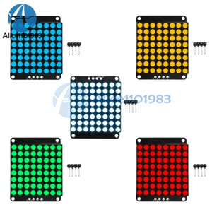 HT16K33 I2C LED Display Module 8*8 Dot Matrix Module Red Green White Blue Yellow - Picture 1 of 23