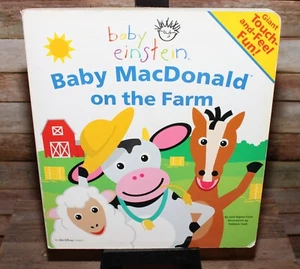 Walt Disney Baby Giant Touch and Feel Einstein Baby MacDonald on the Farm Book  - Picture 1 of 9