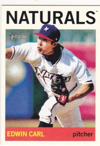 TARJETA TRASERA NEGRA EDWIN CARL NATURALS 2013 TOPPS HERENCIA LIGA MENOR #86 - Imagen 1 de 2