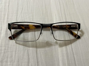 Randy Jackson Tortoise RJ 1055 235 Black/Gold Eyeglasses Frame 57-16-145 - Picture 1 of 8
