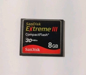 SanDisk Extreme III Compact Flash Card 30MB/S 8GB - Picture 1 of 2