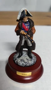 RARA Maresciallo Militare Michel Ney Tin Soldatino Dipinto Figura Base in Legno - Picture 1 of 7