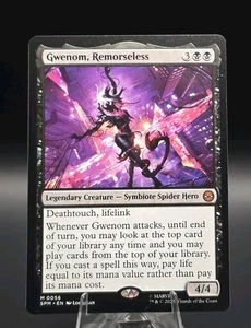 Gwenom, Remorseless Marvel's Spider-Man Regular Magic The Gathering MTG CCG TCG - Picture 1 of 2