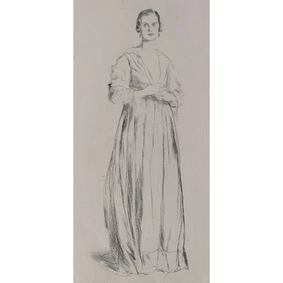 Ernst Oppler Frauenporträt Lydia Andrussowa Impressionismus sign Radierung 5/30 - Bild 1 von 4