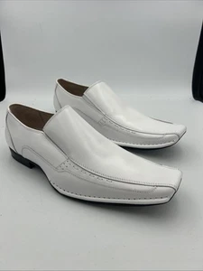 Herren Stacy Adams Templin Weiß Fahrrad Zehe Halbschuh Elegant Schuhe 24507-100 Größe 10 M - Bild 1 von 10