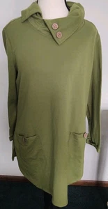 Multiples grün Wasserfallausschnitt Knopf Tasche Tunis Gr. S Karriere Freizeit klassisch - Bild 1 von 7