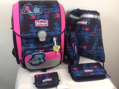 Scout  Schulranzen Set  Genius Dessin Magic Sea 6-teilig mit Brustbeutel - Bild 1 von 4