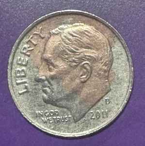 2011 D Dime Struck In Penny Planchet - Picture 1 of 2